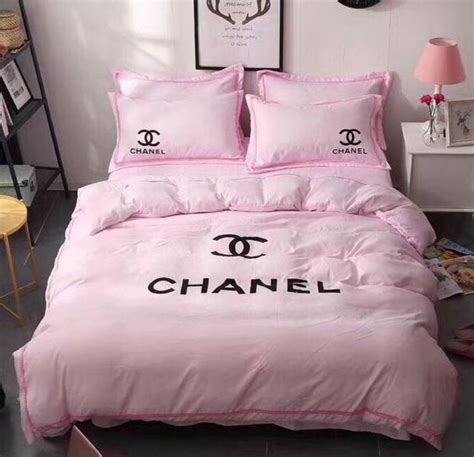 pink chanel bedding set